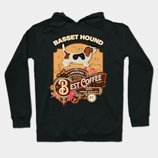 Basset Hound Best Coffee - Dog Owner Coffee Lover Gifts Hoodie